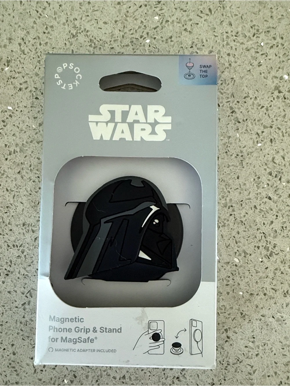 Star Wars Darth Vader Magnetic Pop Socket Black